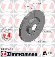 ZIMMERMANN 100339420 Bremsscheibe