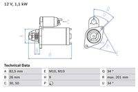 BOSCH 0986018850 Starter