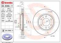 BREMBO 09E06911 Bremsscheibe