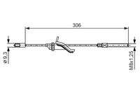 BOSCH 1987482369 Seilzug, Feststellbremse