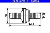ATE 24771873012 Ventil, Unterdruckleitung