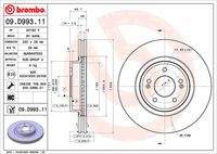 BREMBO 09D99311 Bremsscheibe