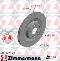 ZIMMERMANN 610372820 Bremsscheibe