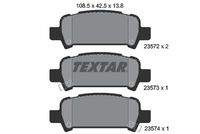 TEXTAR 2357202 Bremsbelagsatz, Scheibenbremse