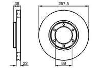 BOSCH 0986478596 Bremsscheibe