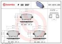 BREMBO P59097 Bremsbelagsatz, Scheibenbremse