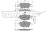 TOMEX Brakes TX1631 Bremsbelagsatz, Scheibenbremse