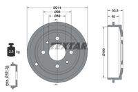 TEXTAR 94014800 Bremstrommel