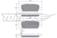 TOMEX Brakes TX1421 Bremsbelagsatz, Scheibenbremse