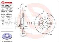 BREMBO 09314914 Bremsscheibe