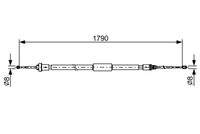BOSCH 1987482495 Seilzug, Feststellbremse