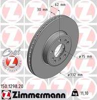 ZIMMERMANN 150129820 Bremsscheibe
