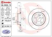 BREMBO 08D53013 Bremsscheibe