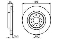 BOSCH 0986478454 Bremsscheibe