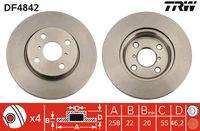 TRW DF4842 Bremsscheibe