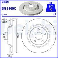 DELPHI BG9169C Bremsscheibe