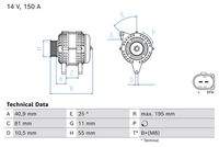 BOSCH 0986086270 Generator