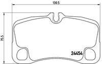 BREMBO P65013 Bremsbelagsatz, Scheibenbremse