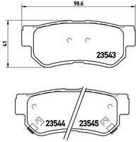 BREMBO P30014 Bremsbelagsatz, Scheibenbremse