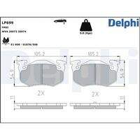 DELPHI LP699 Bremsbelagsatz, Scheibenbremse