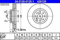 ATE 24012601251 Bremsscheibe