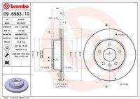 BREMBO 09698310 Bremsscheibe