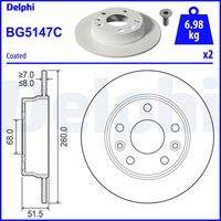 DELPHI BG5147C Bremsscheibe