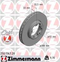 ZIMMERMANN 250136720 Bremsscheibe