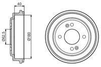 BOSCH 0986477216 Bremstrommel