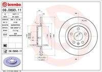 BREMBO 08D89311 Bremsscheibe
