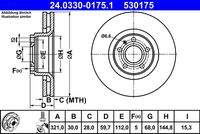 ATE 24033001751 Bremsscheibe