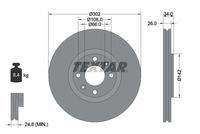 TEXTAR 92133203 Bremsscheibe