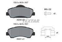 TEXTAR 2525004 Bremsbelagsatz, Scheibenbremse