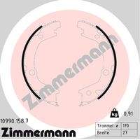 ZIMMERMANN 109901587 Bremsbackensatz, Feststellbremse