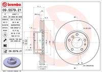 BREMBO 09557921 Bremsscheibe
