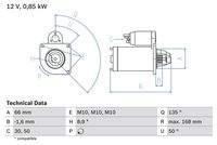 BOSCH 0986021051 Starter