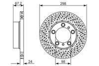 BOSCH 0986479674 Bremsscheibe
