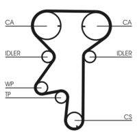 CONTINENTAL CTAM CT975WP2 Wasserpumpe + Zahnriemensatz