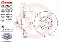 BREMBO 09574911 Bremsscheibe