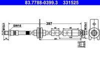 ATE 83778803993 Bremsschlauch