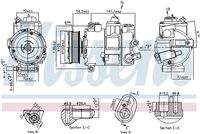 NISSENS 890773 Kompressor, Klimaanlage