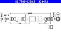 ATE 83776903983 Bremsschlauch