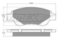 TOMEX Brakes TX1437 Bremsbelagsatz, Scheibenbremse