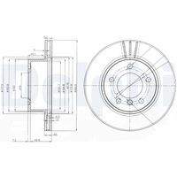 DELPHI BG3899C Bremsscheibe