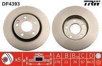 TRW DF4393 Bremsscheibe