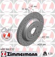 ZIMMERMANN 400366352 Bremsscheibe