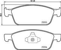 BREMBO P24199 Bremsbelagsatz, Scheibenbremse