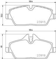 BREMBO P06091E Bremsbelagsatz, Scheibenbremse