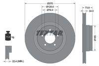 TEXTAR 92155203 Bremsscheibe