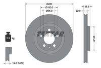 TEXTAR 92082305 Bremsscheibe